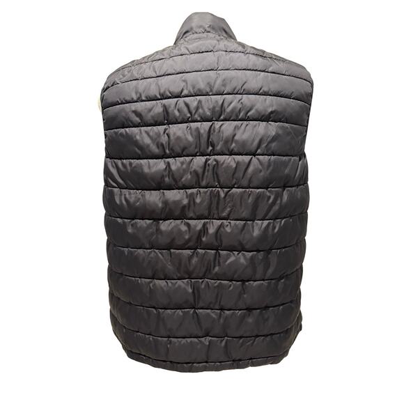 Izod Advantage Performance Men’s Black Puffer Vest Size Large L Quilted Full Zip - Picture 4 of 5